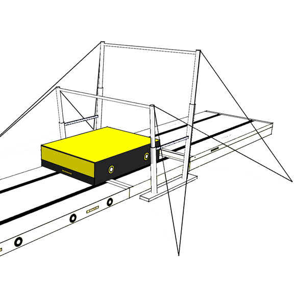 PANDORO 45 400x200x45 UltraSoft, Materasso Ginnastica Artistica