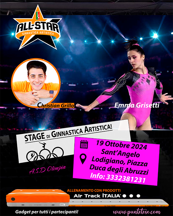 Stage di Ginnastica Artistica a Sant'Angelo Lodigiano (LO)